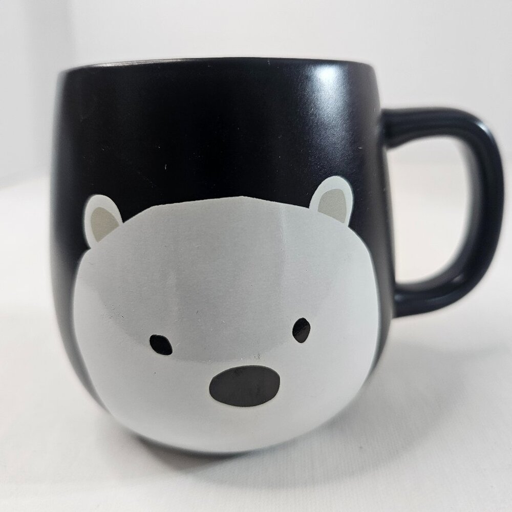 Indigo Polar Bear Beary Cute Mug Black Ceramic Coffee Cup